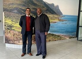 MEC Tertuis Simmers and Councillor Anda Ntsodo, Portfolio Committee Chairperson for Human Settlements. Image credit: COCT