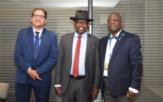 Chris Campbell, CESA CEO; Minister of Finance: Mr Enoch Godongwana, National Treasury; Olu Soluade, CESA President. Image credit: CESA